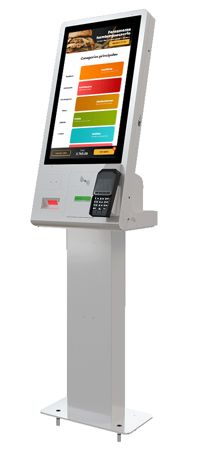 Fabricación y venta de kioscos para exteriores con pantallas táctiles de alta resistencia, ideales para puntos de venta y publicidad interactiva