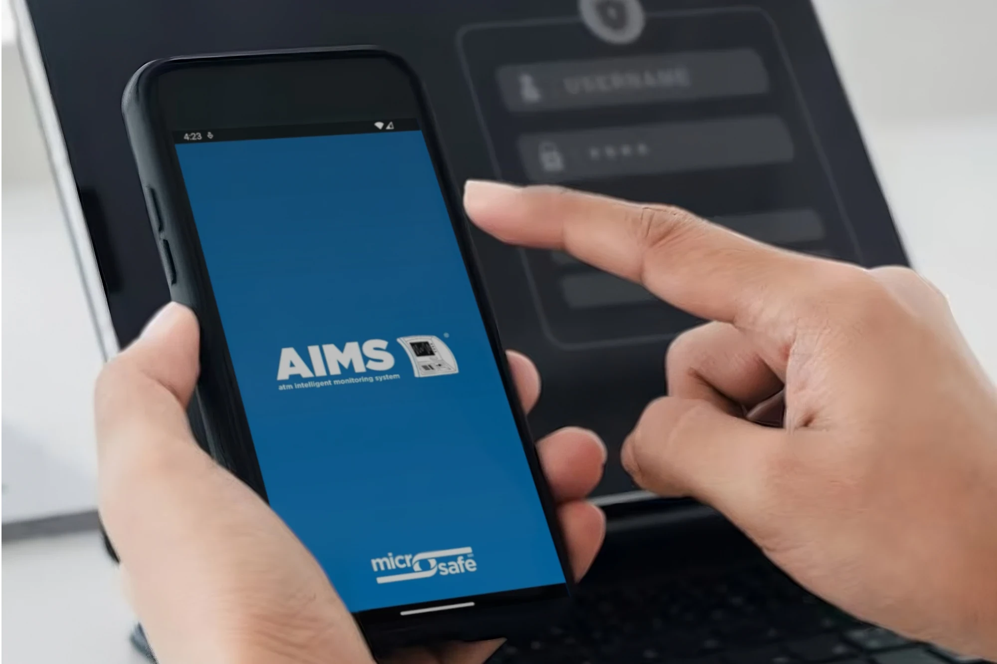 APP móvil que muestra un código dinámico de un solo uso para aperturas controladas, interfaz para la gestión de accesos randómicos o dinámico