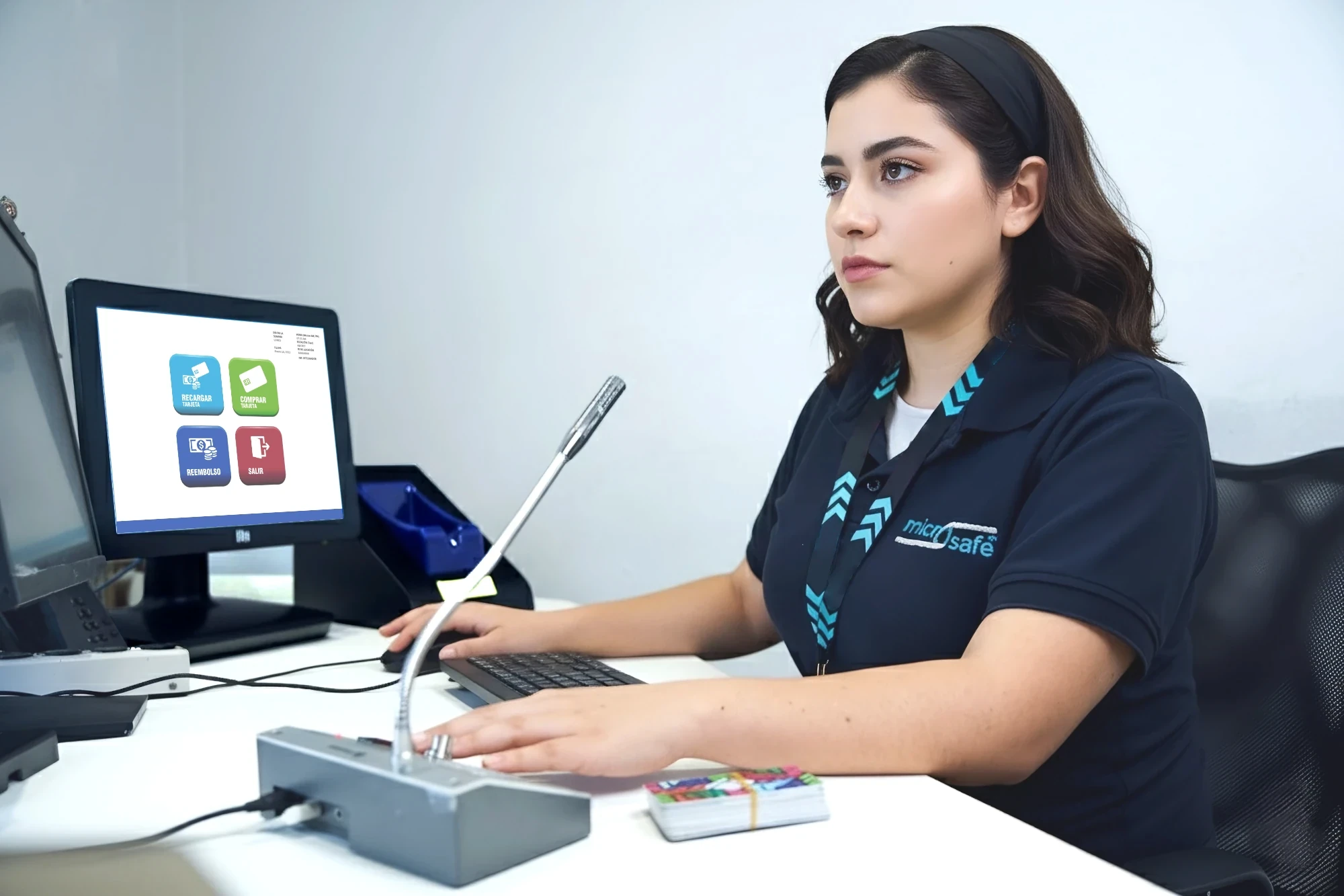 Taquilla manual para recarga de tarjetas sin contacto, que garantiza la continuidad del servicio, ofrece respaldo operativo y resolución ágil de incidencias de usuarios.