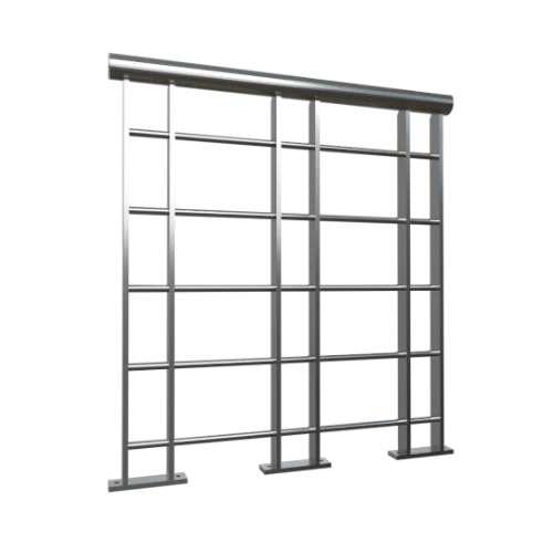 Encausadores peatonales para delimitar los carriles de acceso al metro o estación de transporte público y evitar el paso no autorizado