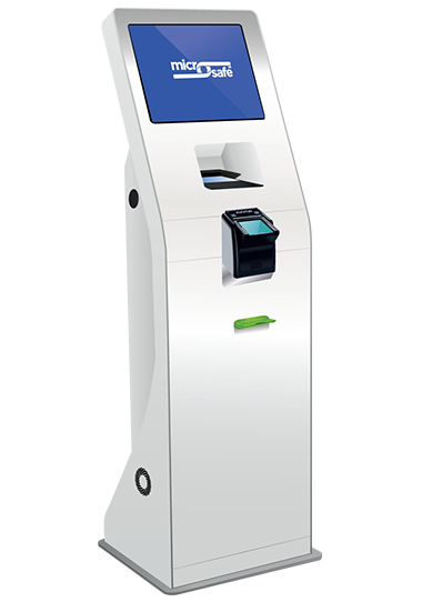 kioscos con escáner biométrico o huella digital y escáner de documentos