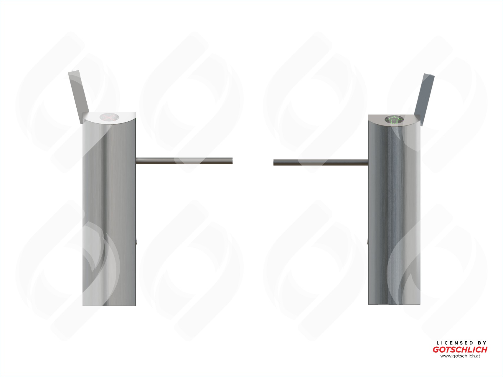 Dispositivo de control de flujo para áreas de alta seguridad, apuntando a su uso en entornos críticos.